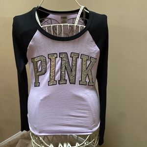Pink Victoria’s Secret Medium Long Sleeve Bling